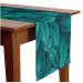 Corre-mesa Leafy thickets - a graphic floral pattern in shades of sea green 146681