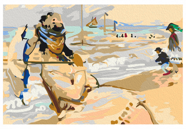 Desenho para pintar com números Claude Monet: Camille on the Beach at Trouville 134691 additionalImage 6