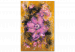 Desenho para pintar com números Violet Flower - Blooming Plant, a Bud on a Golden Brown Background 146191 additionalThumb 4