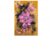 Desenho para pintar com números Violet Flower - Blooming Plant, a Bud on a Golden Brown Background 146191 additionalThumb 3