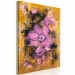 Desenho para pintar com números Violet Flower - Blooming Plant, a Bud on a Golden Brown Background 146191 additionalThumb 6