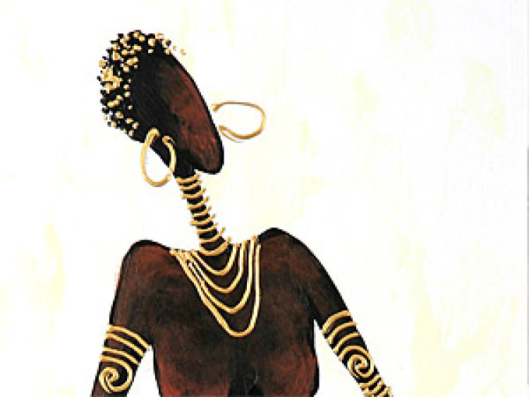 Pintura Dança das Africanas no ouro 49322 additionalImage 2