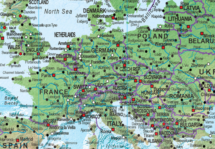 Placar de cortiça Traditional Cartography [Cork Map] 95922 additionalImage 5