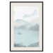 Poster decorativo Fishing in the Morning - Small Boat Against the Background of Misty Mountains 146132 additionalThumb 24