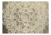 Mural Canção de Delicadeza - ornamentos em bege no estilo de mandala em fundo cinza 94932 additionalThumb 1