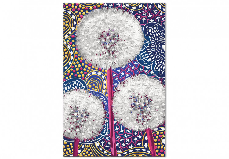 Desenho para pintar com números Down Flowers - Light Dandelions on a Decorative Colored Background 144142 additionalImage 5