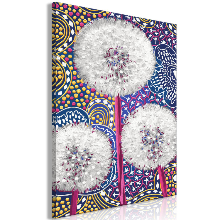 Desenho para pintar com números Down Flowers - Light Dandelions on a Decorative Colored Background 144142 additionalImage 3