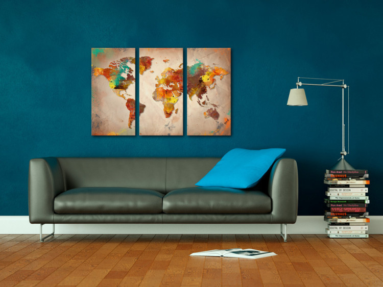 Placar decorativo Painted World [Cork Map] 92142 additionalImage 4