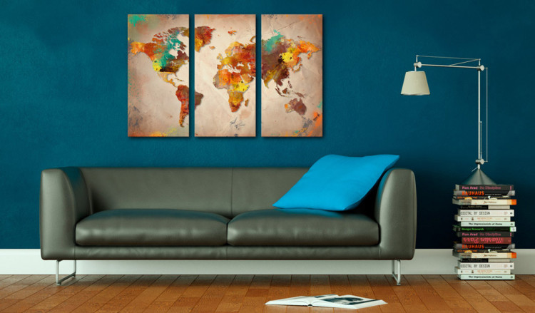 Placar decorativo Painted World [Cork Map] 92142 additionalImage 3