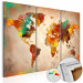 Placar decorativo Painted World [Cork Map] 92142