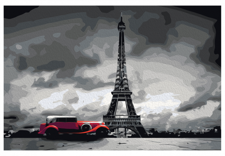 Desenho para pintar com números Paris (Red Limousine) 107152 additionalImage 7