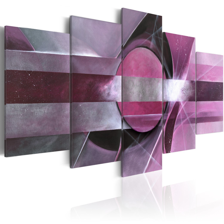 Pintura Abstração Violeta (5 peças) - composição com padrões e desenhos 47052 additionalImage 2