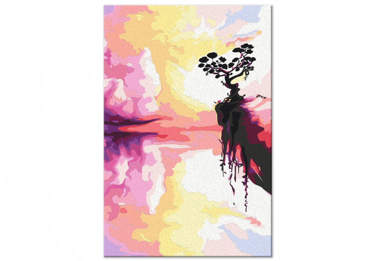 Desenho para pintar com números Magical Sunset - Landscape With a Colorful Sky and a Tree 144082 additionalImage 6