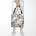Saco Floral impression - composition inspired by nature in green and grey 147482 additionalThumb 2