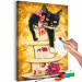 Desenho para pintar com números Tea Kitten - Tea Cups With Flowers and Rose 144523 additionalThumb 4