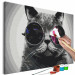 Desenho para pintar com números Cat With Glasses 132033 additionalThumb 3