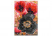 Desenho para pintar com números Blooming Poppies - Three Flowers and Black, Red and Gold Accessories 144143 additionalThumb 5