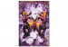 Desenho para pintar com números Harmony - Purple Butterfly on a Background of Purple Flower Petals 146543 additionalThumb 3