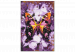 Desenho para pintar com números Harmony - Purple Butterfly on a Background of Purple Flower Petals 146543 additionalThumb 5