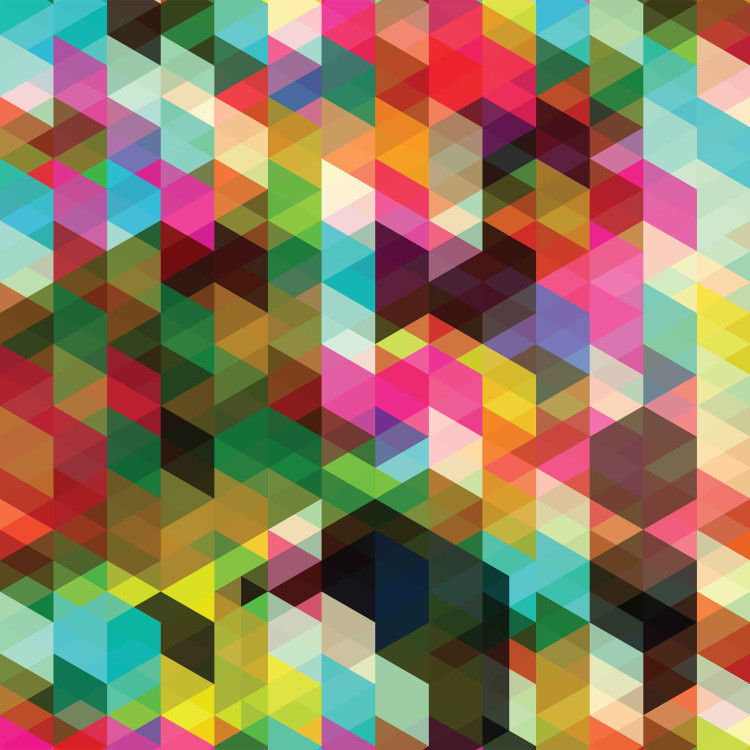 Fotomural Geometria Colorida - fundo com formas geométricas regulares 88943 additionalImage 3