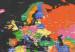Placar decorativo World Map: Dark Depth [Cork Map] 95953 additionalThumb 5