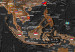 Placar decorativo World: Brown Map II [Cork Map] 98053 additionalThumb 7