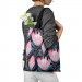 Saco Fabulous buds - composition with pink flowers on a dark background 147483 additionalThumb 3