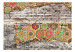 Mural Combinação Eclética - mosaico colorido em fundo de tijolos desbotados 91983 additionalThumb 1