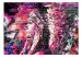 Mural Street Art - graffiti com perfil de mulher em tons de rosa e roxo 92083 additionalThumb 1