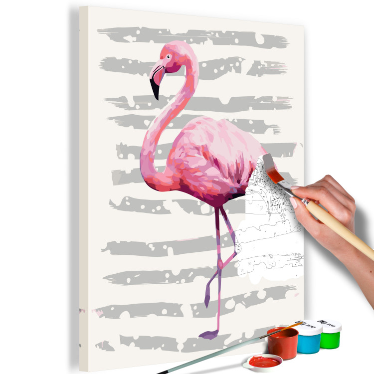 Desenho para pintar com números Beautiful Flamingo 107504 additionalImage 3