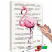 Desenho para pintar com números Beautiful Flamingo 107504 additionalThumb 3