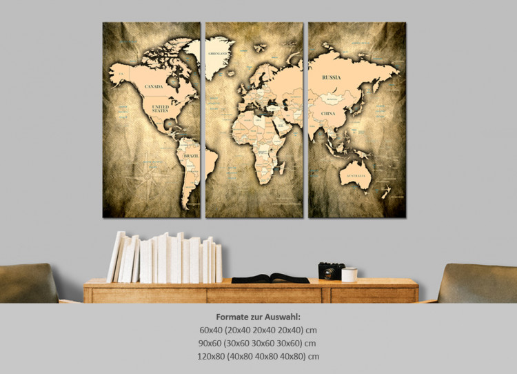 Placar decorativo The Sands of Time  [Cork Map] 92214 additionalImage 7