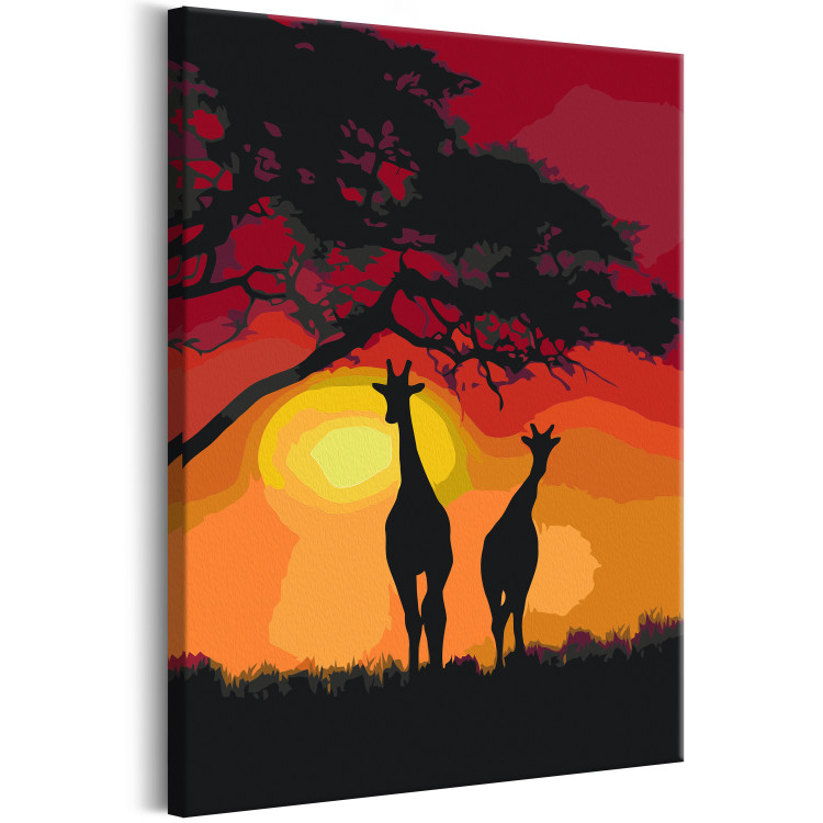 Desenho para pintar com números Giraffes and Sunset 132124 additionalImage 5