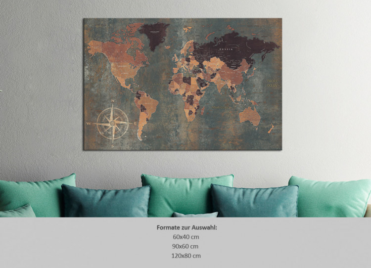 Placar de cortiça Mysterious World [Cork Map] 96034 additionalImage 7