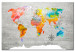 Placar de cortiça Multicolored Travels [Cork Map] 92244 additionalThumb 2