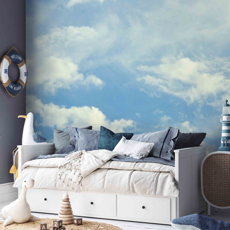 Fotomural Cabeça nas nuvens - paisagem de céu azul com nuvens brancas 59854 additionalImage 4
