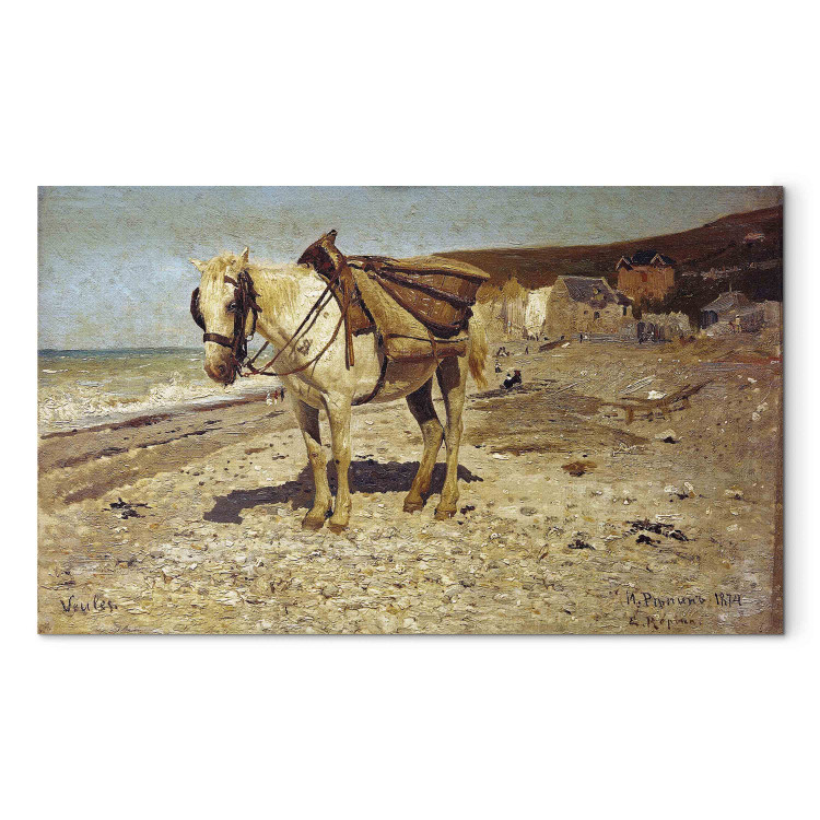 Reprodução de arte A Horse for carrying stones in Veules 152964