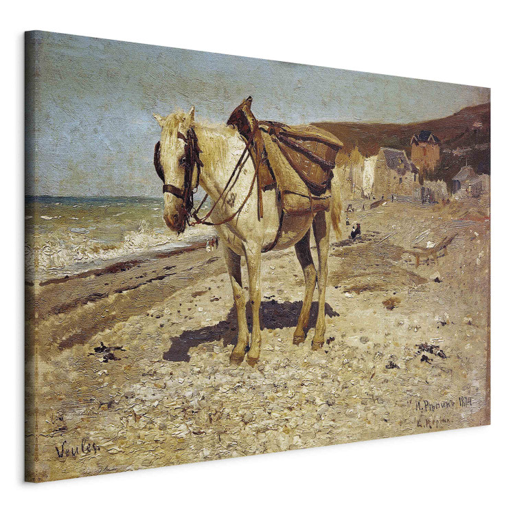 Reprodução de arte A Horse for carrying stones in Veules 152964 additionalImage 2