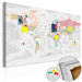 Placar decorativo World Map: Dream Travel [Cork Map] 97364
