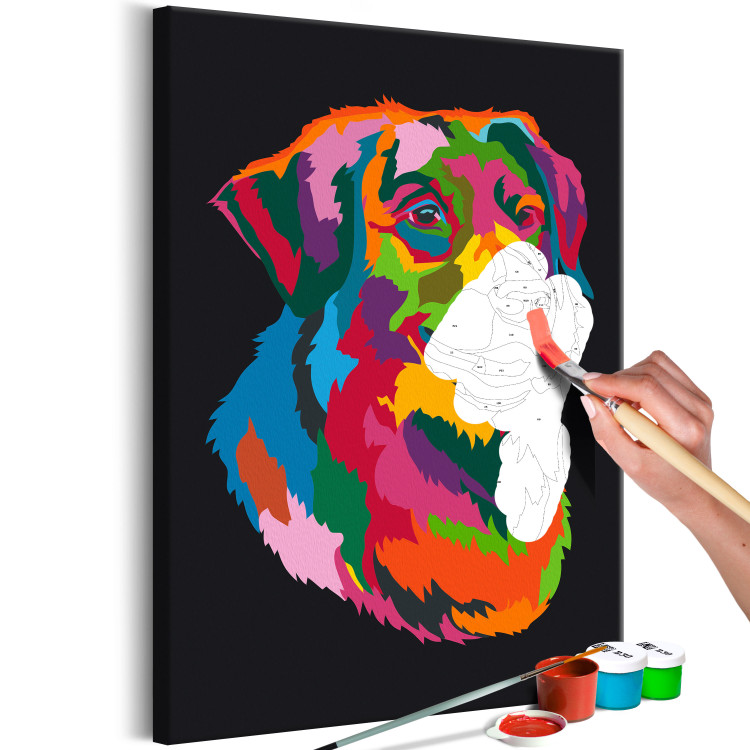 Desenho para pintar com números Colourful Dog 117574 additionalImage 3