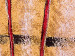 Quadro em tela Encontro (3 peças) - Abstração com duas silhuetas e desenhos 46974 additionalThumb 3