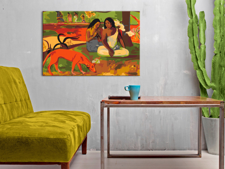 Desenho para pintar com números Gauguin's Arearea 132405 additionalImage 2