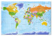 Placar de cortiça World Map: Countries Flags [Cork Map - German Text] 105615 additionalThumb 2