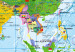 Placar de cortiça World Map: Countries Flags [Cork Map - German Text] 105615 additionalThumb 8