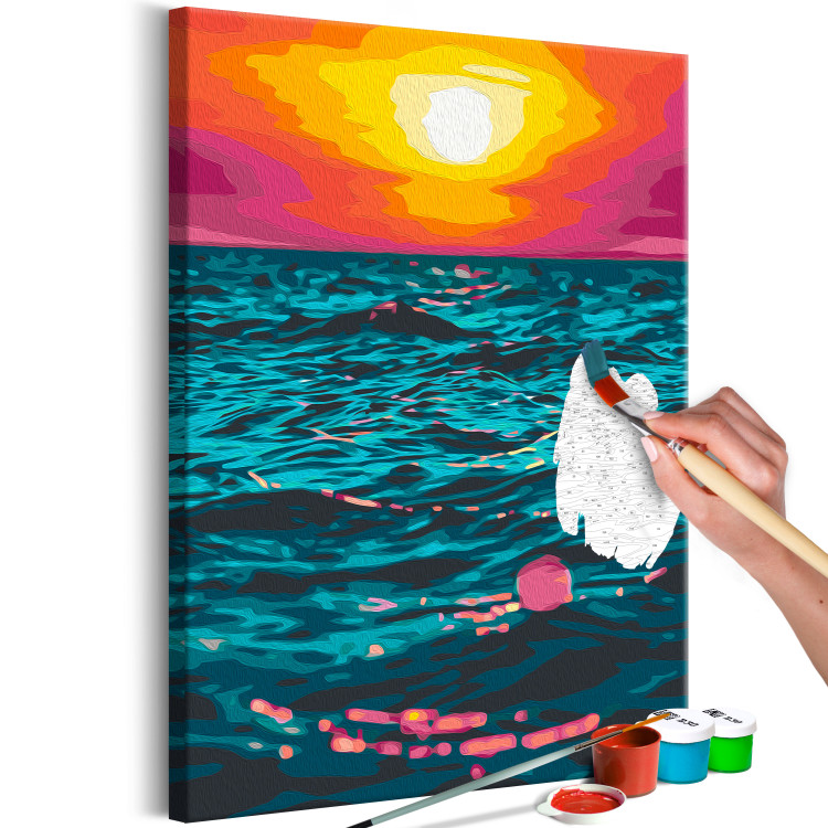 Desenho para pintar com números Royal Sea - Sunset in Turquoise Water 145215 additionalImage 7