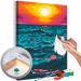 Desenho para pintar com números Royal Sea - Sunset in Turquoise Water 145215