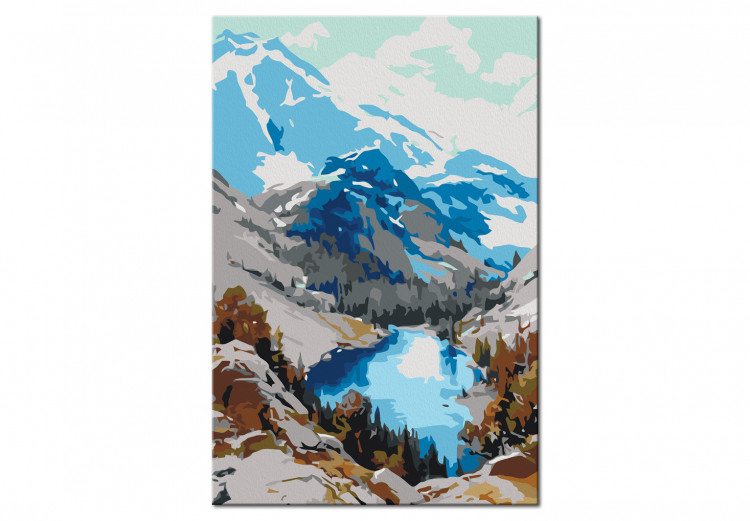 Desenho para pintar com números Lake in the Mountains 134525 additionalImage 6