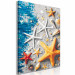 Desenho para pintar com números Sand and Seashells - Starfish and Sea Elements on Blue Boards 144525 additionalThumb 6