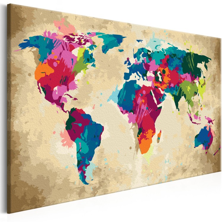 Desenho para pintar com números World Map (Colourful) 107485 additionalImage 5