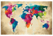 Desenho para pintar com números World Map (Colourful) 107485 additionalThumb 6